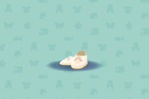 ポケ森のシンプルデッキシューズ・ホワイト