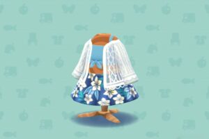 ポケ森のレースガウンつきビキニ・ブルー
