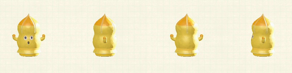 あつ森のピラはにわのイエロー