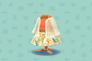ポケ森のレースガウンつきビキニ・オレンジ