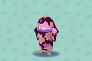 ポケ森のピンクローズのゆかた