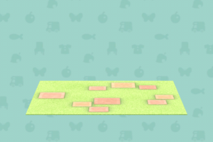ポケ森のさくらいろハウスのしばふのラグ