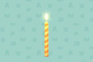 ポケ森のおおきなケーキのろうそく
