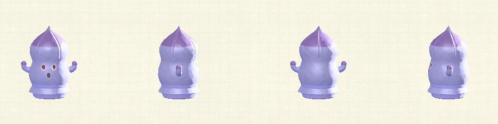 あつ森のピラはにわのパープル