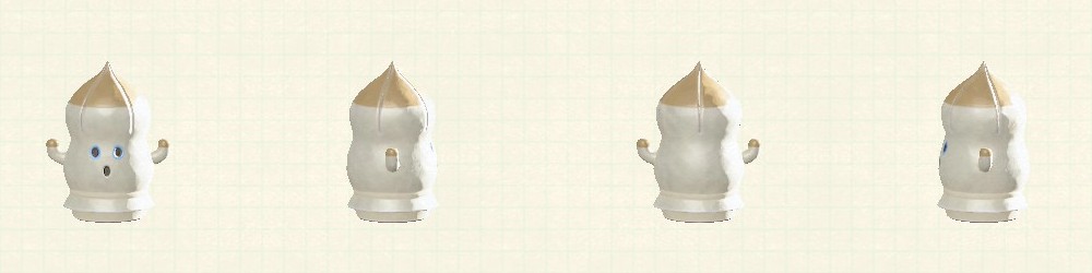 あつ森のピラはにわのホワイト