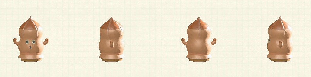 あつ森のピラはにわのブラウン