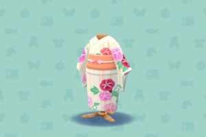 ポケ森のあかいアサガオのゆかた