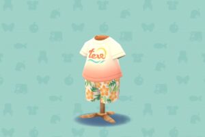 ポケ森のなんごくサーフパンツ・オレンジ