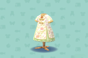 ポケ森のチャイナワンピース・ホワイト