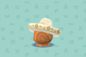 ポケ森のがくだんのソンブレロ・ホワイト