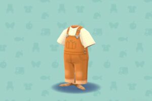 ポケ森のさわやかオーバーオール・オレンジ