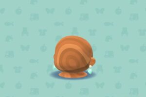 ポケ森のシーグラスのイヤリング・ブルー
