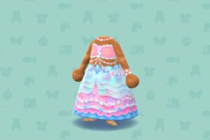 ポケ森のマーメイドなプリンセスドレス
