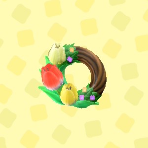 あつ森のチューリップのリース