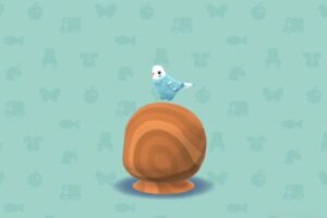 ポケ森のあたまのせインコ・ブルー