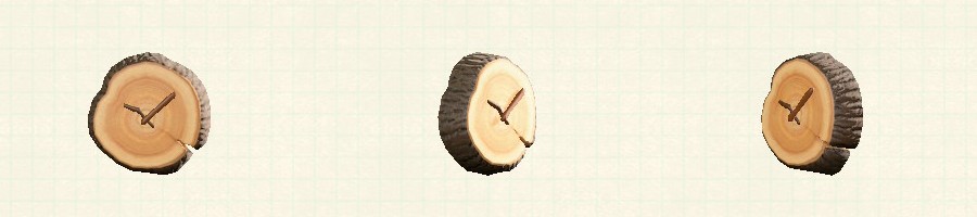 あつ森のまるたのかべかけどけいのダークウッド