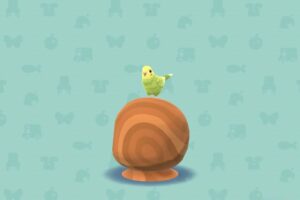 ポケ森のあたまのせインコ・グリーン