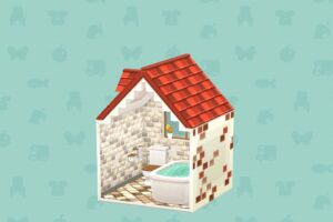 ポケ森のリトルハウスのバスルーム