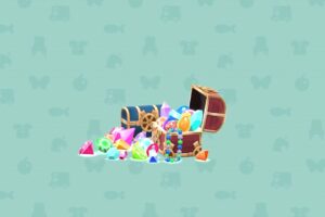 ポケ森のほうせきいっぱいのたからばこ
