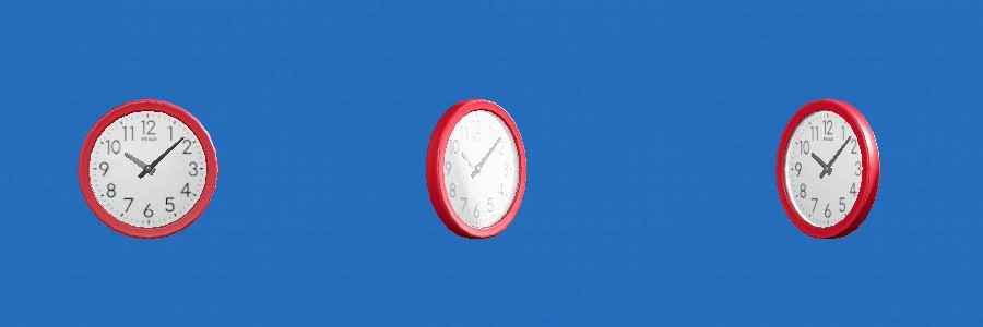 あつ森のウォールクロックのレッド