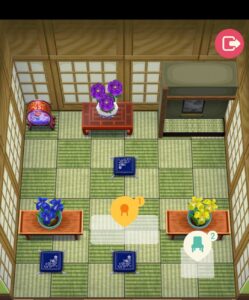 ポケ森のタクミの挑戦状の生け花教室の指定家具設置前