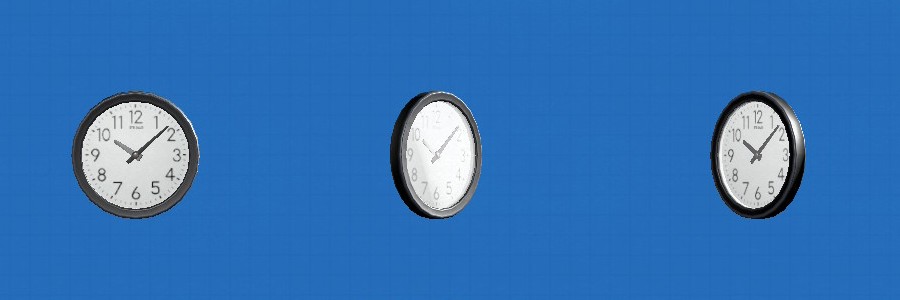 あつ森のウォールクロックのブラック