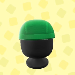 あつ森のすいえいキャップのグリーン