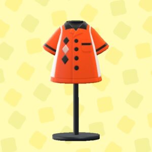 あつ森のボウリングシャツのオレンジ
