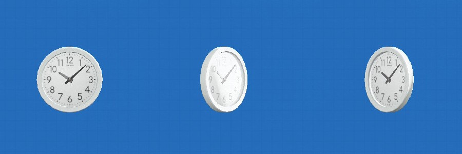 あつ森のウォールクロックのホワイト