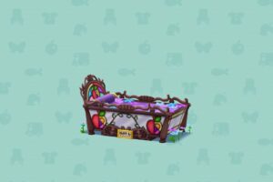 ポケ森のステンドグラスなベッド