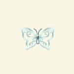 ポケ森のシルバーなワイヤーチョウチョ