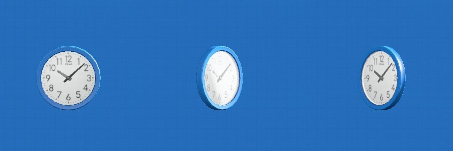 あつ森のウォールクロックのブルー