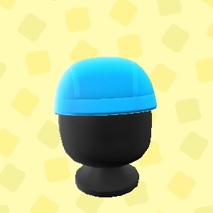 あつ森のすいえいキャップのライトブルー