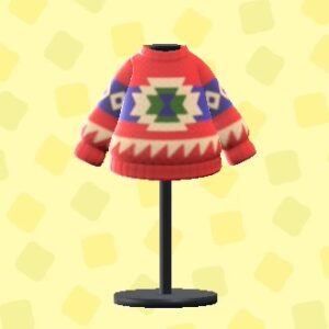 あつ森のネイティブニットのレッド