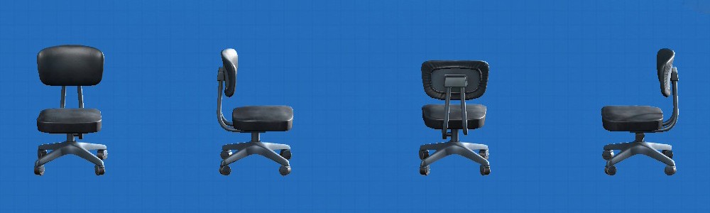 あつ森のじむイスのブラック