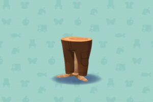 ポケ森のカーゴパンツ・ブラウン