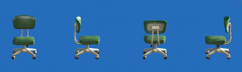 あつ森のじむイスのグリーン