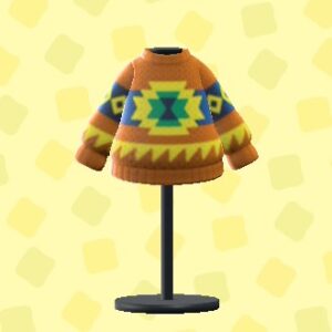 あつ森のネイティブニットのブラウン