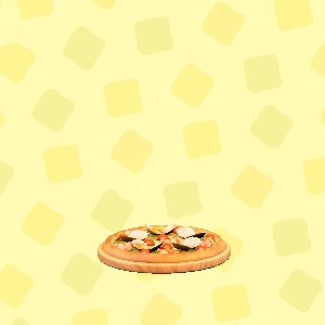 あつ森のシーフードピザ