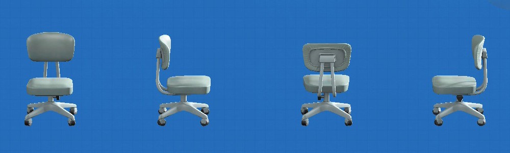 あつ森のじむイスのグレー