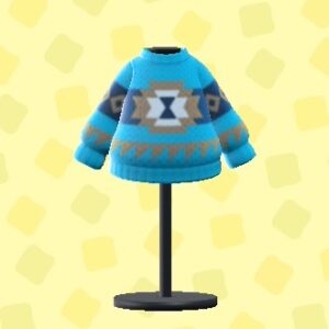 あつ森のネイティブニットのブルー