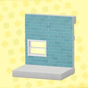 あつ森のあおいメトロタイルのかべ