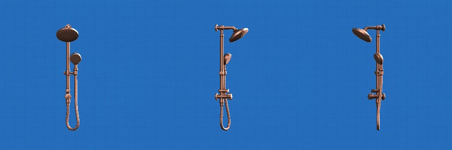 あつ森のシャワーセットのブロンズ