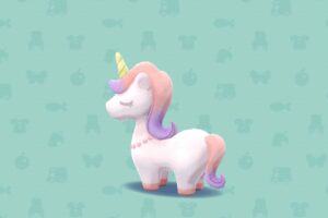 ポケ森のユニコーンのぬいぐるみ