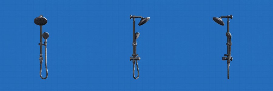 あつ森のシャワーセットのブラック