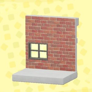 あつ森のあかレンガのかべ