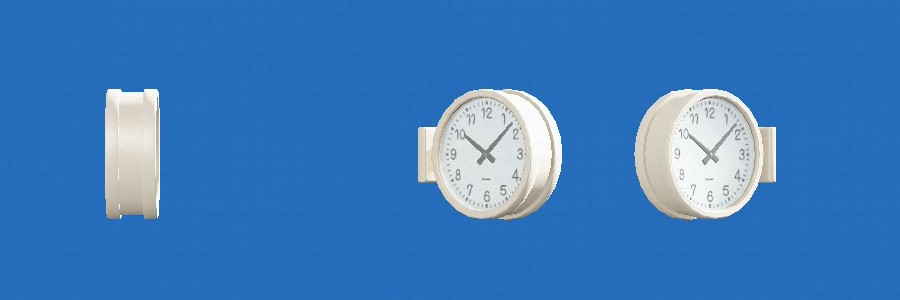 あつ森のりょうめんウォールクロックのホワイト