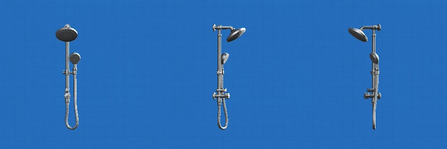 あつ森のシャワーセットのシルバー