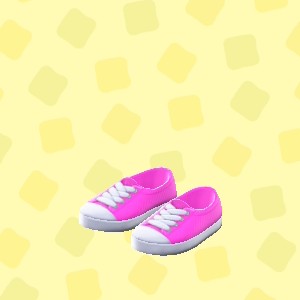 あつ森のラバートゥスニーカーのピンク