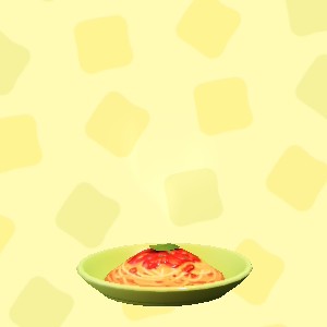 あつ森のトマトソースパスタ